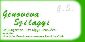 genoveva szilagyi business card